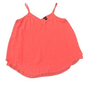 TORRID Size 1 Sophie Sleeveless Swing Top Orange Chiffon Classic Beach Travel